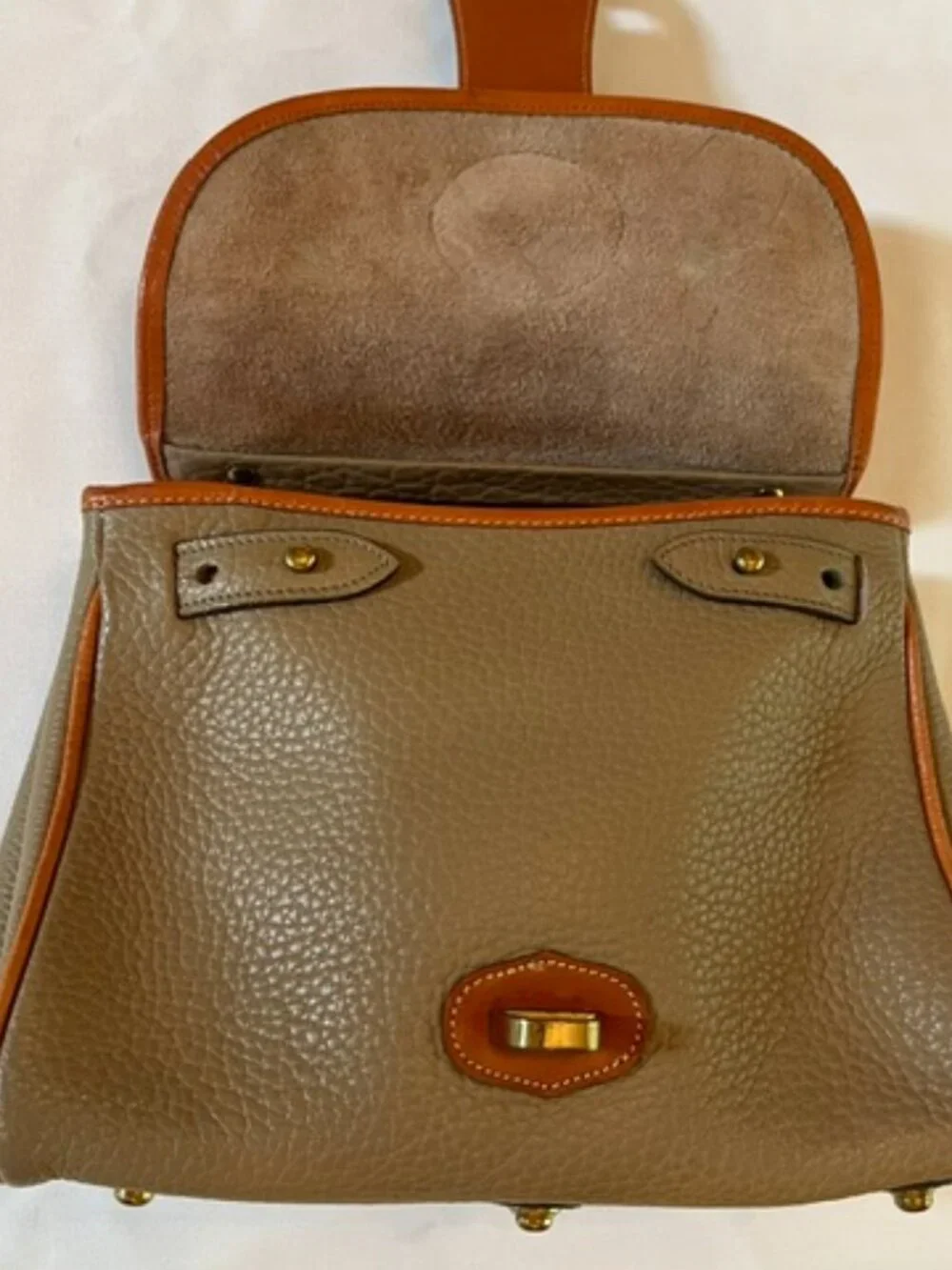 DOONEY & BOURKE | Taupe Essex Carrier Bag Top Handle-Vintage